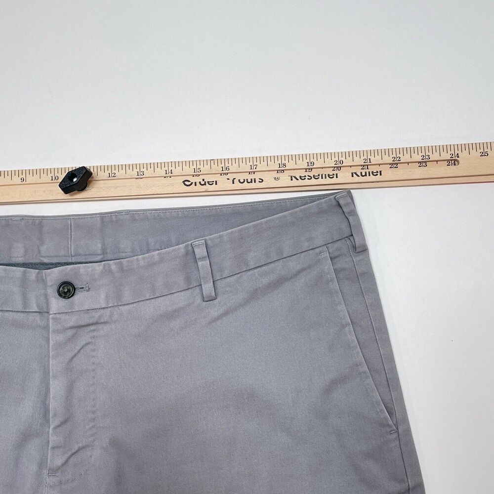 J. Hilburn Pants Men's Size 40 x 32 Gray‎ Casual Career Straight Fit Chino - Picture 7 of 8